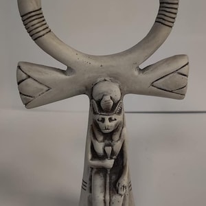 Amazing Egyptian Goddess Sekhmet Ankh Statue Made in Egypt