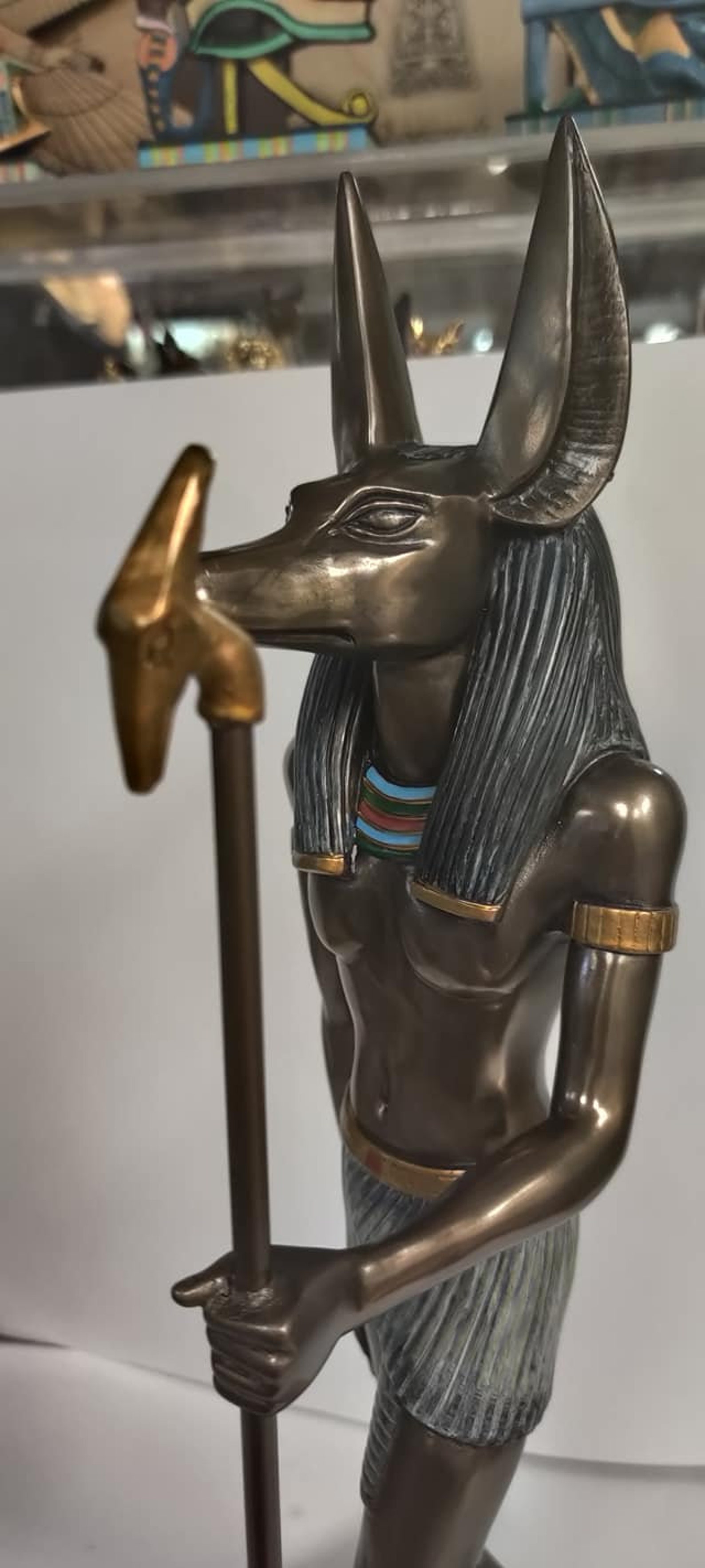 Unique Large Heavy God Anubis Statue Egyptian 16'' Etsy