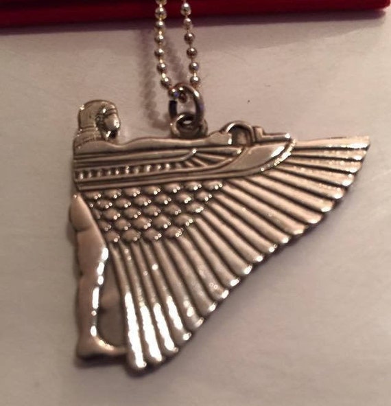 Vintage  Egyptian Sterling  Silver  Goddess Isis C