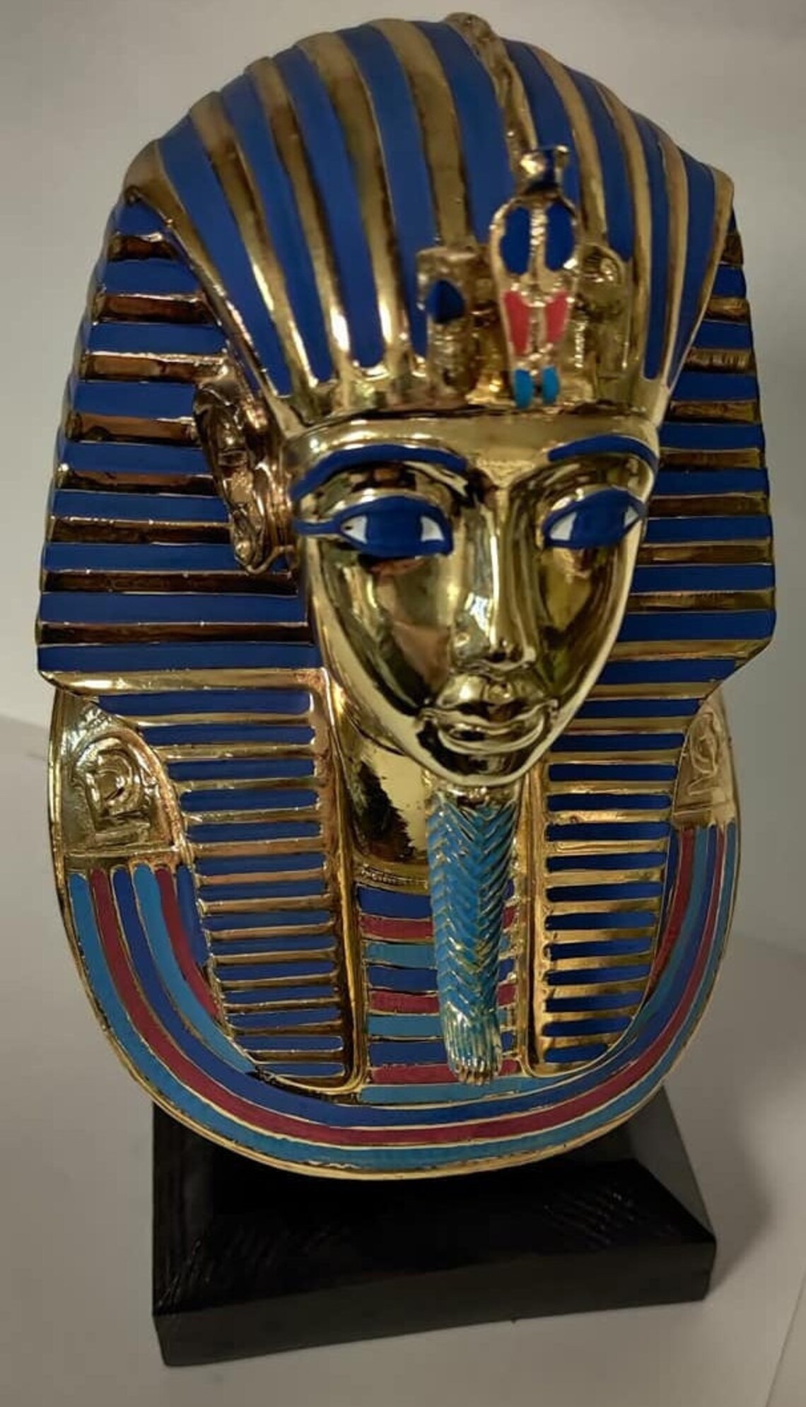 Vintage Grande statue égyptienne de Tut de roi faite en Egypte Etsy