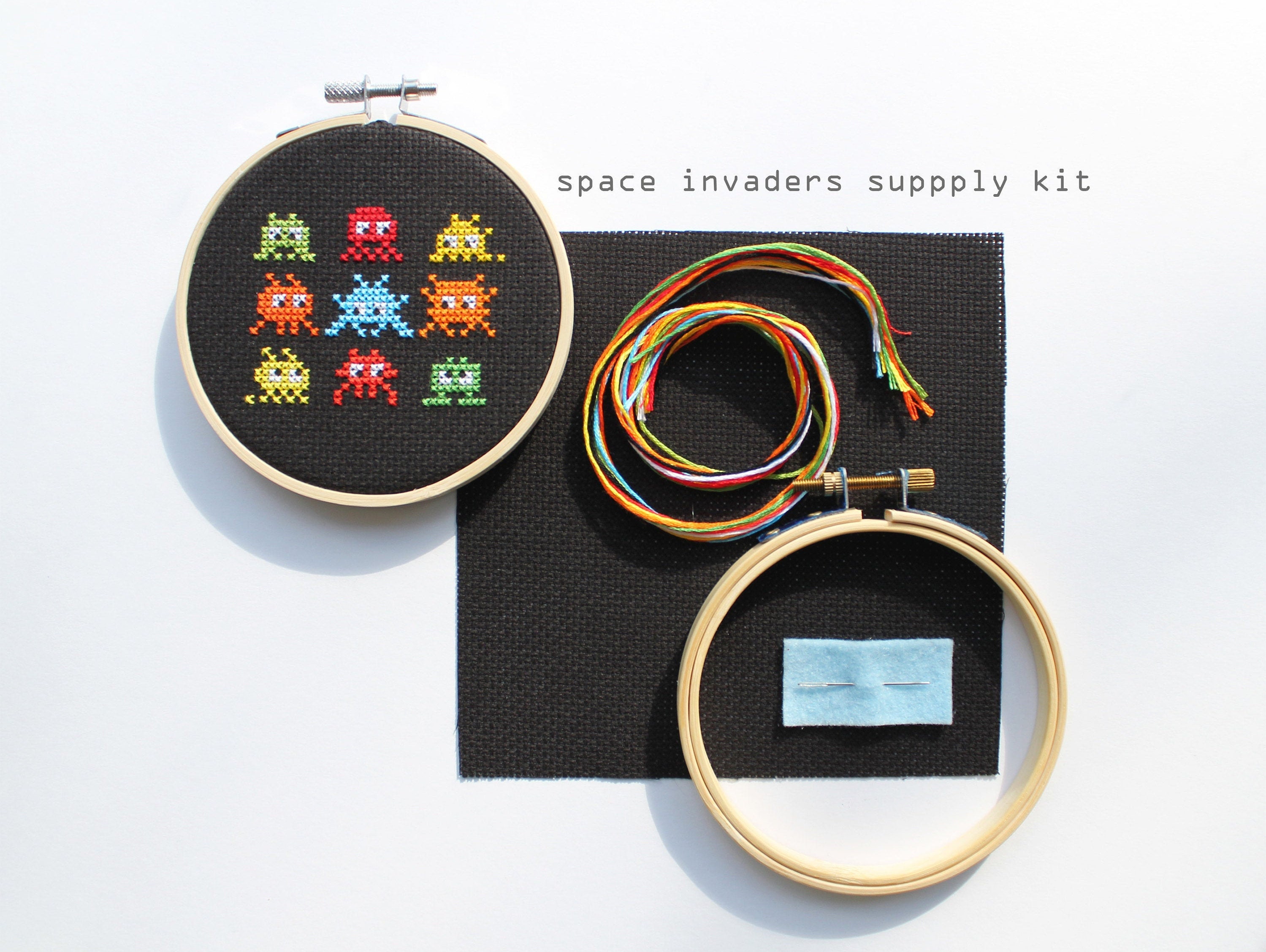 Mini Fox Modern Counted Cross Stitch Kit Kids Counted Cross Stitch Kit  Beginner Level Cross Stitch Kit 