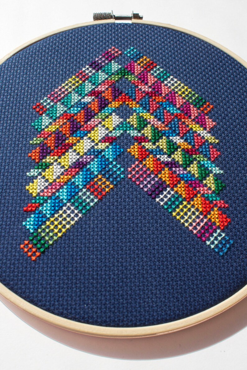 Mexico Abstract Modern counted cross stitch pattern Etsy France