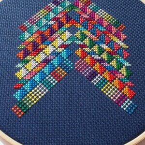 Mexico Abstract Modern Counted Cross Stitch Kit Easy DIY Cross Stitch Kit image 4