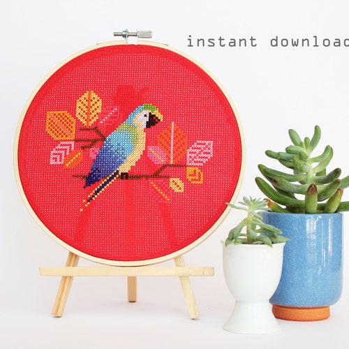 Little Ladybugs Modern Counted Cross Stitch Pattern Etsy