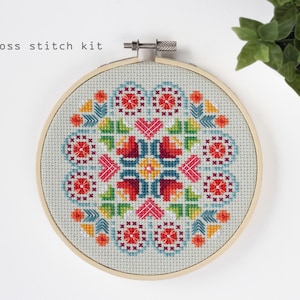 【CPGN STUDIO】25SS★ Humming Kettle Embroidery CROP S/S T Hummingbird Paradise - Modern DIY Cross Stitch Kit
