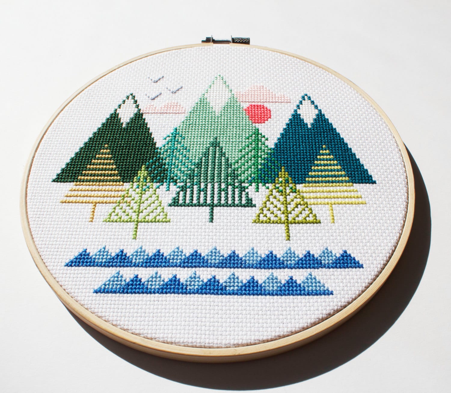 Sea to Sky - Modern Counted Cross Stitch Pattern - Instant