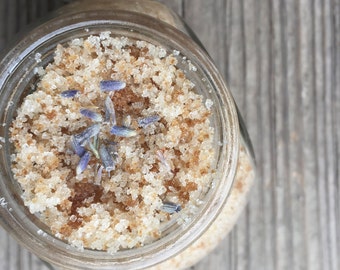 Lavender Chamomile Sugar Scrub •  Organic • Sensitive Skin Care