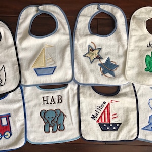 Personalized Baby Bib, Monogram Bib, Baby Bib Sets, Applique