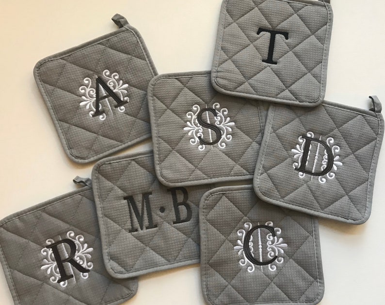 Personalized Pot Holders Farmhouse Kitchen Pot Holder or Etsy