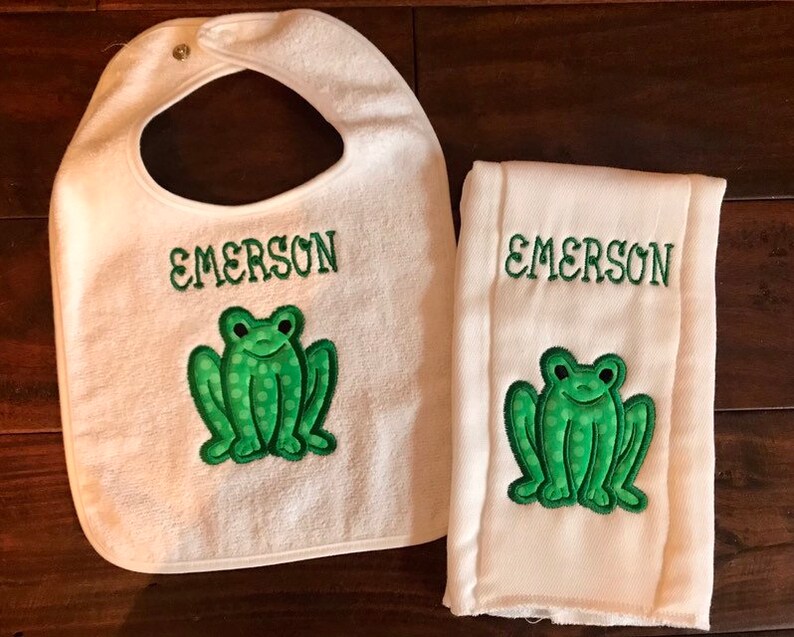 Monogram Burp Cloths Monogram Bibs Monogram Blanket Etsy