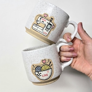 Handmade Ceramic Mug: Craft collection, Hand painted Coffee Cup
