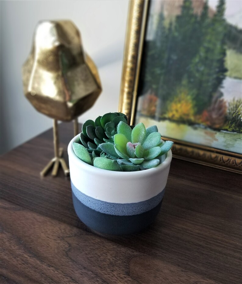 Handmade Ceramic Indoor Planter No Drain Holes Wheel Etsy