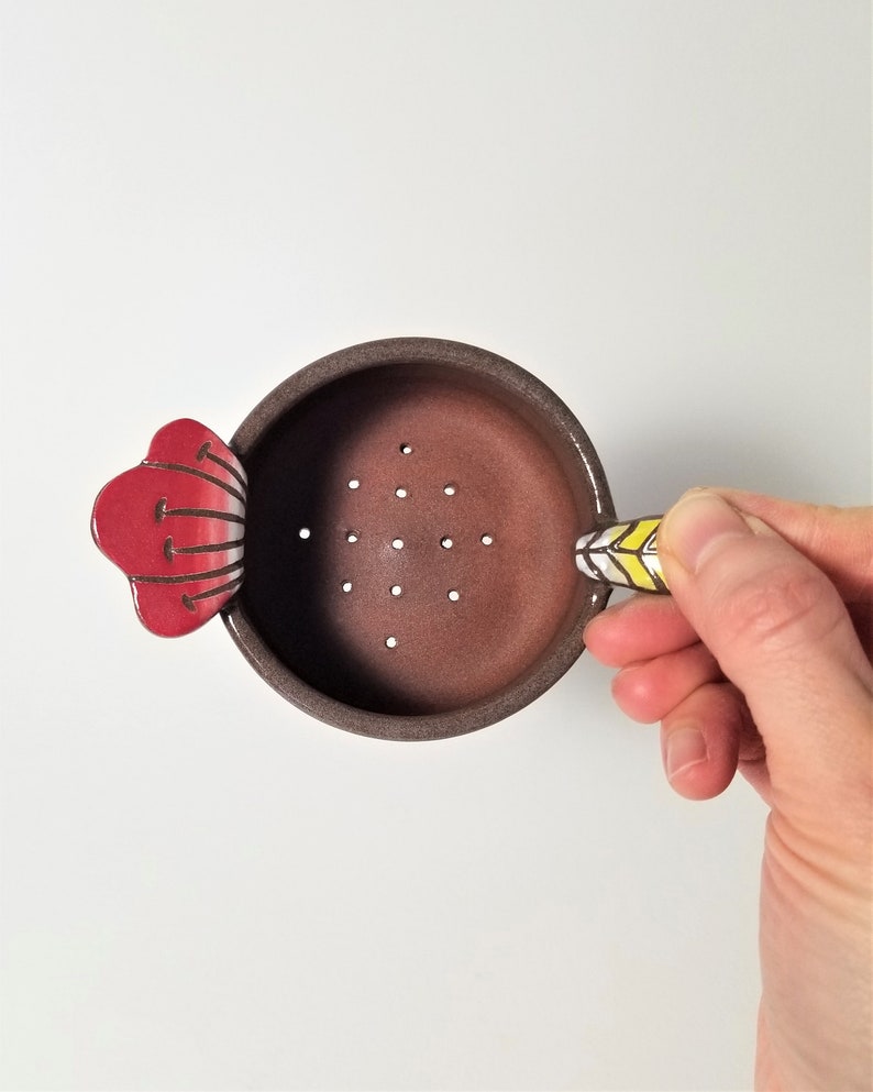 Handmade Ceramic Tea Strainer Set strainer Strainer Holder Etsy