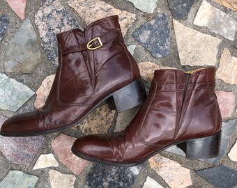 Vintage Leather Chelsea Boots