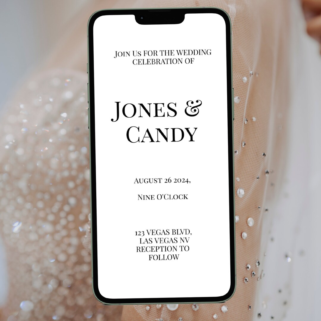 Paperless Wedding Invitation Templates, Send Invitations by Text, Email