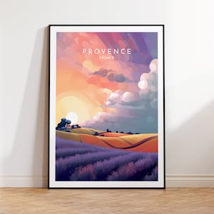 Provence Travel Print - France, Provence Poster, Home Decor, Gift Print or Canvas