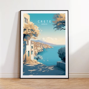 Crete Travel Print - Greece, Crete Poster, Home Decor, Gift Print or Canvas