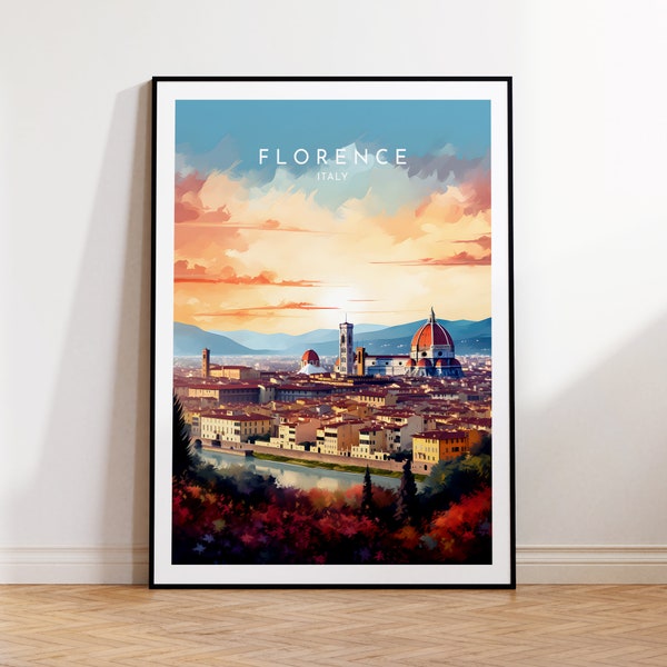 Florence Travel Print - Italy, Florence Poster, Home Decor, Gift Print or Canvas