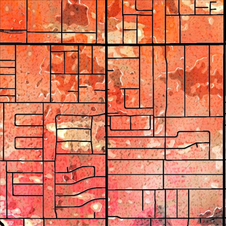 Mesa Map City Street Map of Mesa Arizona Art Print | Etsy
