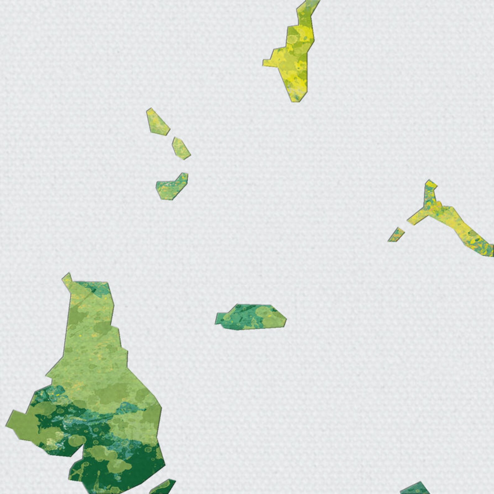 Bahamas Map Island Map of the Bahamas Art Print Watercolor | Etsy