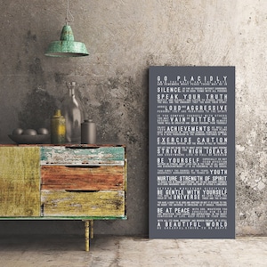 DESIDERATA Print | Go Placidly, Desiderata Poster, Max Ehrmann Poem, Inspirational Quotes, Motivational | INSPIRATIONAL Series CANVAS Wrap image 3