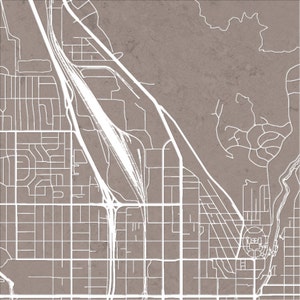 Salt Lake City Map - City Street Map Salt Lake City, Utah Art Print ...