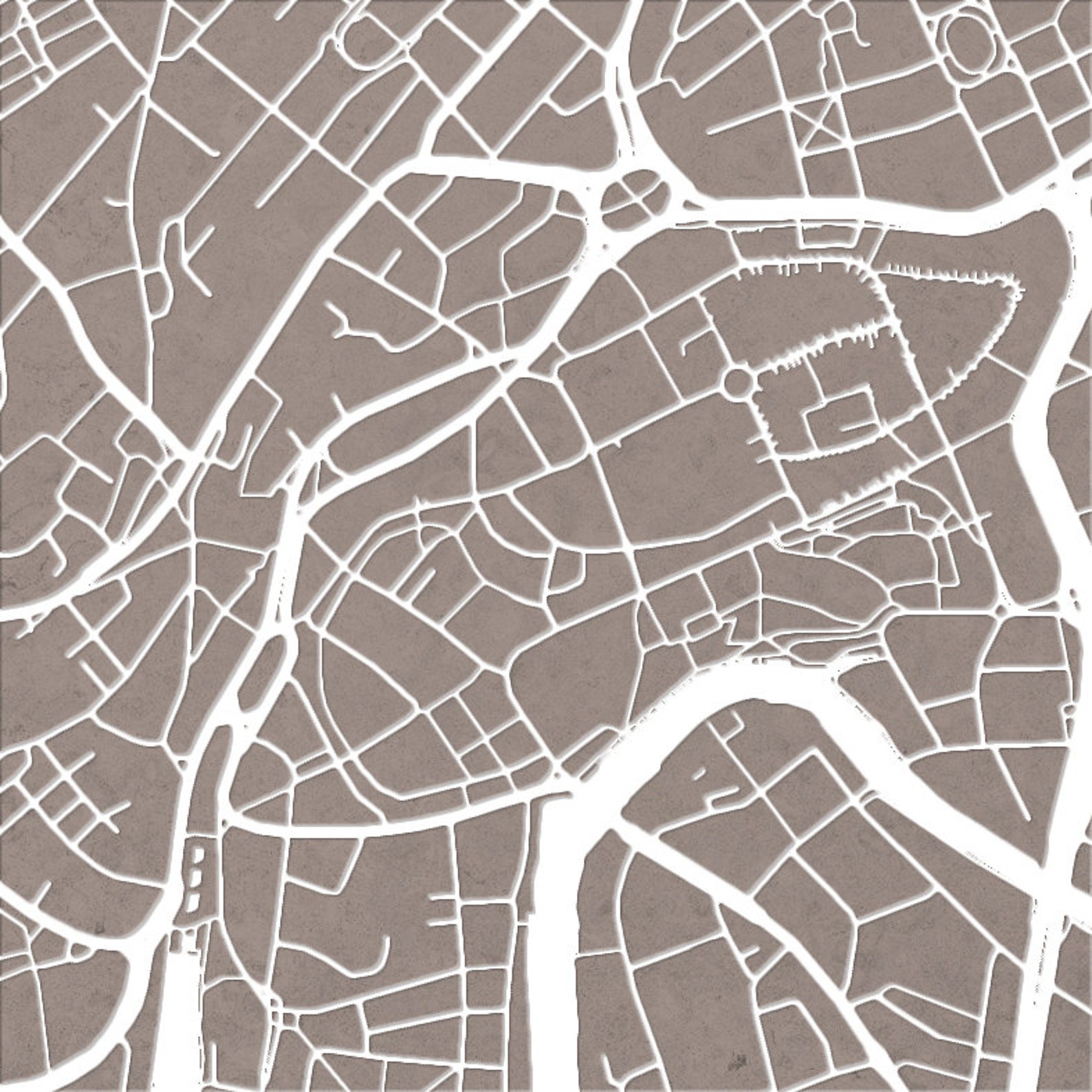 Bristol Map City Street Map of Bristol England Art Print | Etsy UK