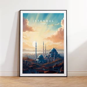 Istanbul Travel Print - Turkey, Istanbul Poster, Home Decor, Gift Print or Canvas