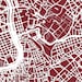 Rome Map City Street Map of Rome Italy Art Print - Etsy
