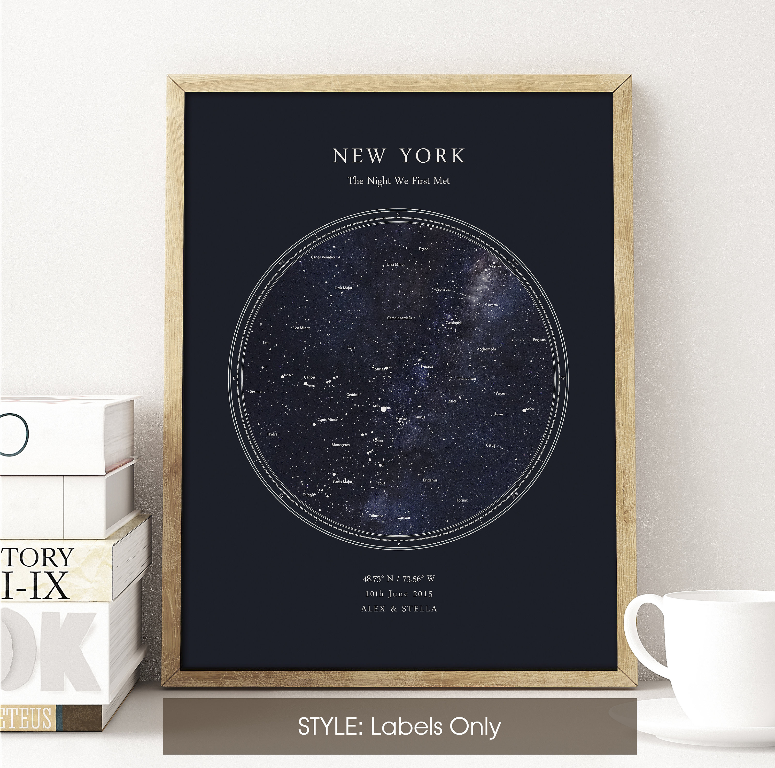 Custom Star Map Print, Night Sky Print, the Day You Were Born ...
