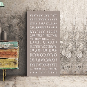 GOOD TIMBER Douglas Malloch Poem Print | Don&#39;t Quit Poster, Inspirational Quotes, Motivational | INSPIRATIONAL Series Canvas Wrap