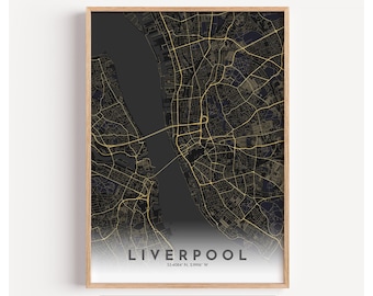 City Map Home Decor Print | Modern Wall Art Poster, Personalised Location, Minimalist Room Decor, Bedroom Living Room Office, Custom Map