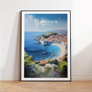 Dubrovnik Travel Print - Croatia, Dubrovnik Poster, Home Decor, Gift Print or Canvas