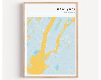 Travel Destination Map Print | Custom City Poster, Personalised Wanderlust Wall Art, Adventure Gift, Favourite Place Keepsake, Explore