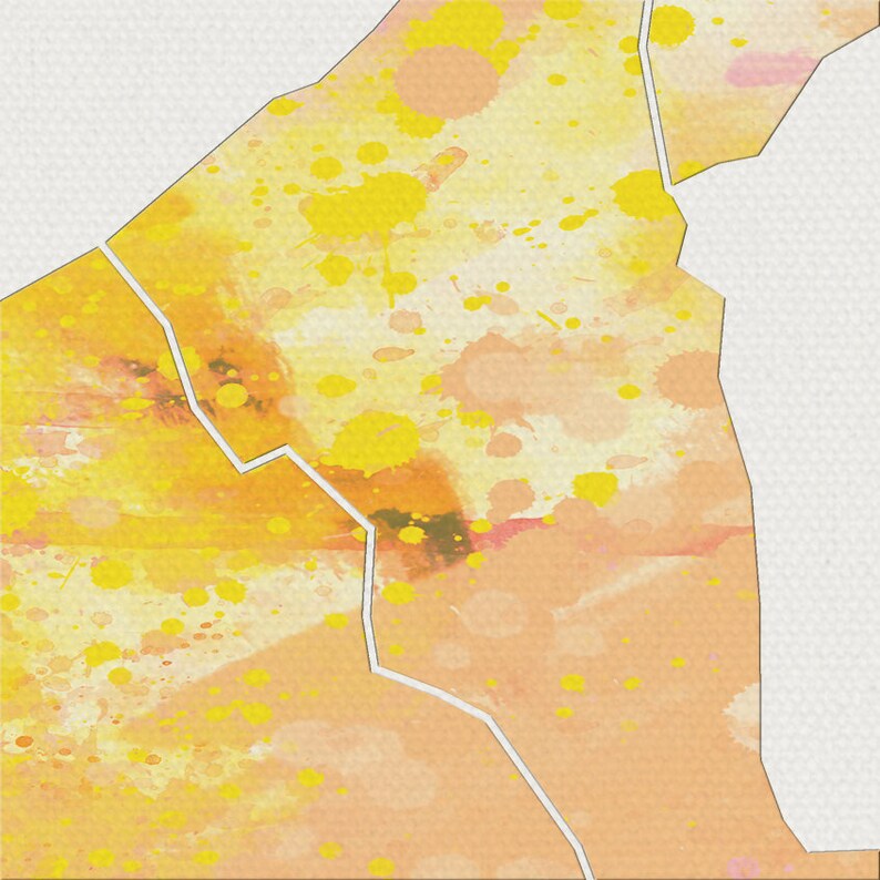 Brunei Map Country Map of Brunei Art Print Watercolor Etsy UK