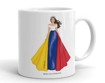 Venezuela Mug, regalo Venezolana, Venezolanos en el exterior, taza café tricolor, arte, coffee mug, dia de las madres, arte venezolano