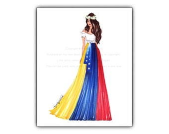Arte de Venezuela, bandera, Venezuela libre, venezolanos en el exterior, venezolana, talento venezolano, art tricolor, amarillo azul y rojo