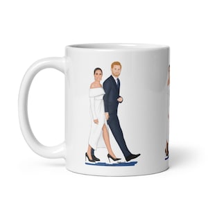 Meghan Markle und Prinz Harry Kaffeetasse, Duke und Duchess of Sussex, British Royals, Royalty, Couple Goals, kultiges Foto, Geschenk für sie