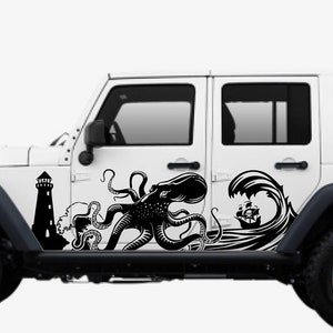 Kraken / Wave / Lighthouse  Decal (4 Door)