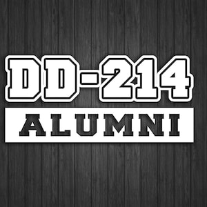 DD-214 ALUMNI vinyl decal sticker