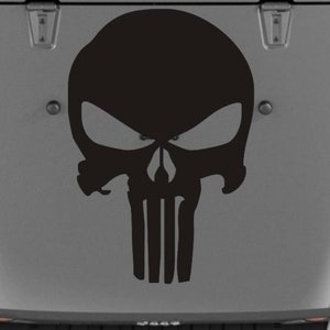 Large skull hood decal 20&quot;x28&quot;