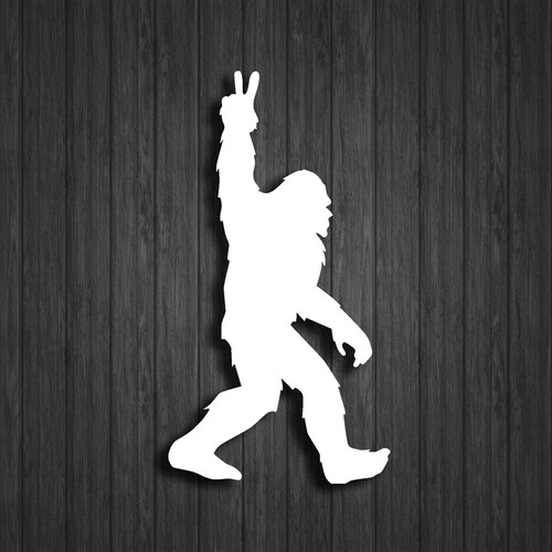 Bigfoot Peace Sign Hand facing Left Sasquatch Peace Symbol - Etsy