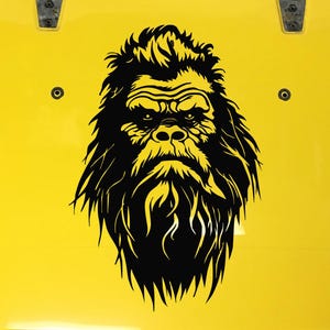 Large Sasquatch Decal in Matte Black