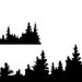 Treeline Vinyl Decal Graphic - Etsy