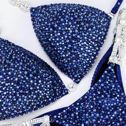 Bikini Competition Suit by Vicky Ross Fit Designer Crystal Etsy