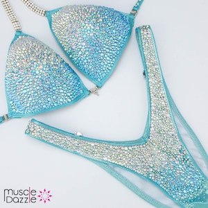Ice Blue Figure Competition Suit (FS358)