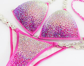 Pink Bikini Competition Suit (CB304)