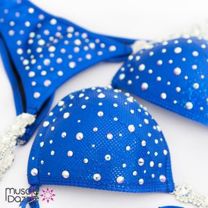Affordable royal blue competition bikini (CB550)