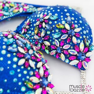 Royal Blue Bikini Competition Suit (CB590)
