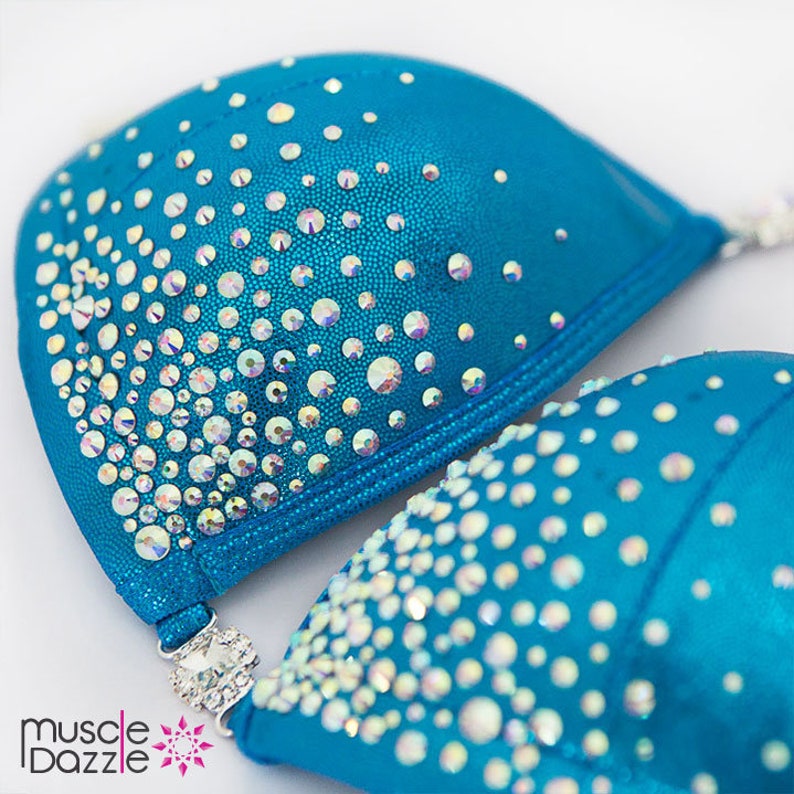 Affordable Blue Bikini Competition Suit CB593 Etsy